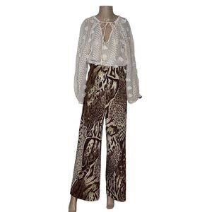 New Lloyd Klein Leopard Giraffe Pants